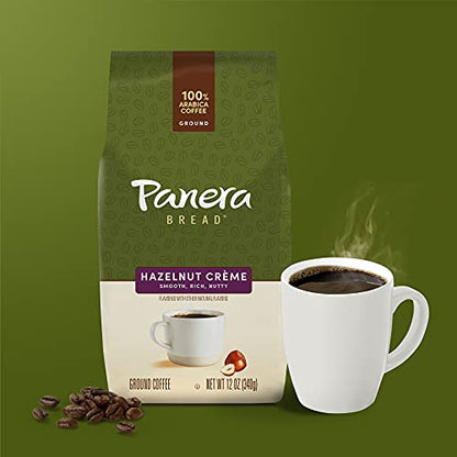 Panera Hazelnut Crème, Ground Coffee, Flavored Coffee, Bagged 12oz.