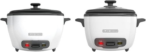 BLACK+DECKER 28-Cup Rice Cooker & 16-Cup Steamer Bundle - Perfect for Family Meals