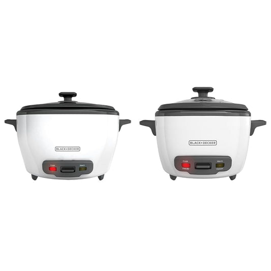 BLACK+DECKER 28 Cup Rice Cooker & 16 Cup Rice Cooker Bundle with Steaming Baskets