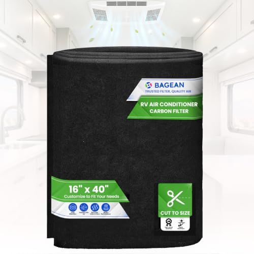 RV Air Conditioner Carbon Filter 16x40 Inches, Cut-to-Fit - 1 Pack