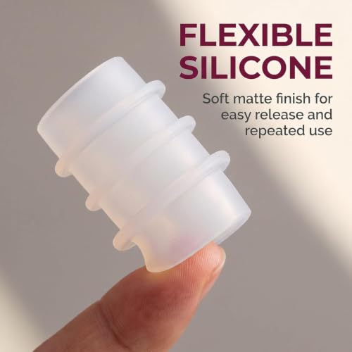 Silicone Mold 8Pcs for Crystal Epoxy Wine Bottle Stopper Craft Reusable