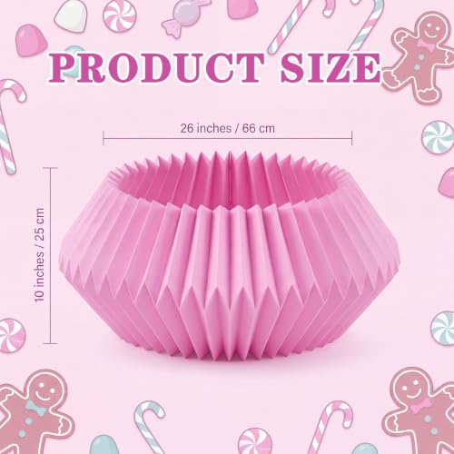 Pink Candyland Christmas Tree Collar - Honeycomb Cupcake Shape