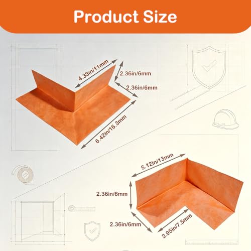 10 Pcs Waterproof Shower Corner Kit for Bathroom Walls and Bathtubs