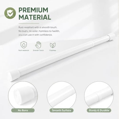 Adjustable Window Security Bar Tension Rods with Rubber Tips for Home Safety