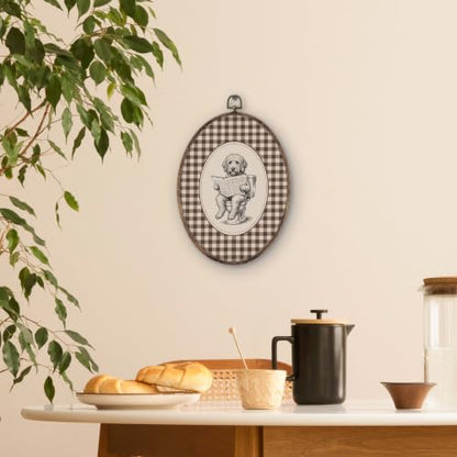 Goldendoodle Dog Bathroom Oval Wall Art - Home Decor 8.5x11.5in, Variation of THIS listing