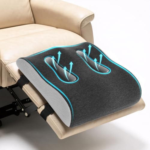 Ergonomic Memory Foam Recliner Leg Rest Cushion with Breathable Vents