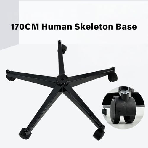 Heavy Duty Human Skeleton Model Base with 5-Wheel Christmas Tree Stand, 20.87 Inch