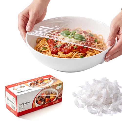 Disposable Food Cover Set 100 White Elastic Bowl Covers - Food Storage