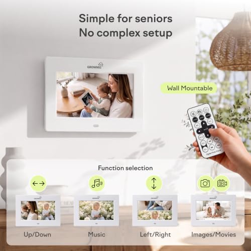 7-Inch Digital Photo Frame for Ultrasound Sonogram Keepsake Gift