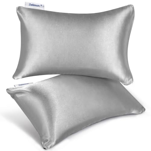 7x11 Inch Satin Pillowcase Set - Soft, Hidden Zipper, 2-Pack