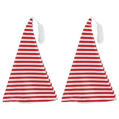 Nightcap 2-Pack Christmas Santa & Mrs Claus Hats - Festive Headwear for Holiday Parties