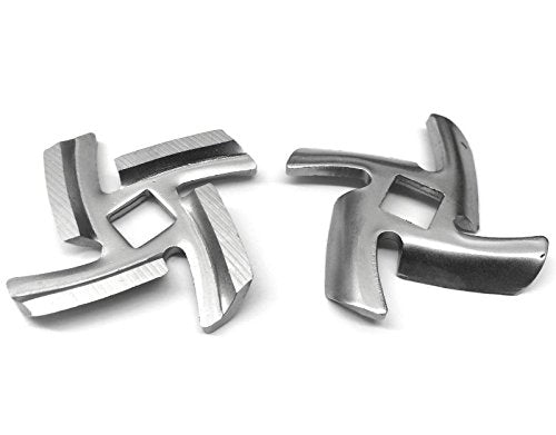 TWO PACK. Replacement blades for the new KSMMGA meat grinder. These are exclusively made for the new metal meat grinder attachment for your Kitchenaid mixer. *SEE PHOTOS for compatability*