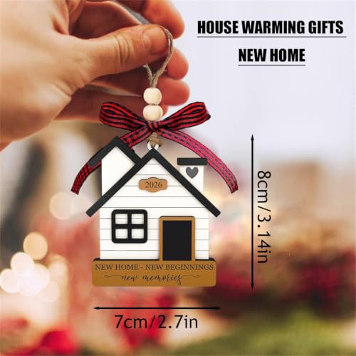New Home Wooden Ornament - Housewarming Gift for Couple 2026