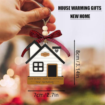 New Home Wooden Ornament - Housewarming Gift for Couple 2026
