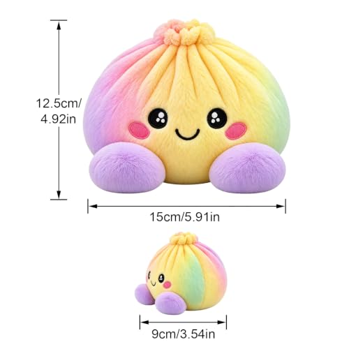 Giant Jumbo Dumpling Squishy Plush Pillow - 06-Color Steamed Bun Home Decor