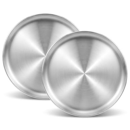 16 Inch Nonstick Stainless Steel Pizza Pan for Oven - Round Baking Tray