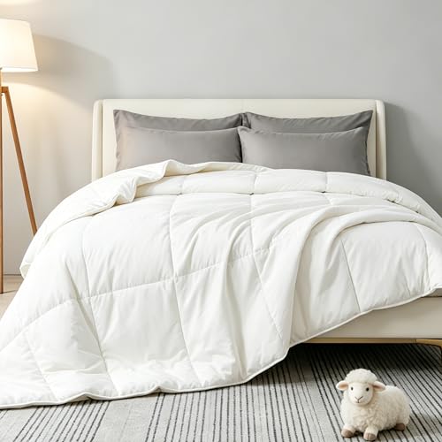 Queen Australian Wool Comforter All Season Breathable Duvet Insert