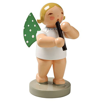 German Hand-Painted Angel Figurine with Recorder - Wendt & Kühn Collectible