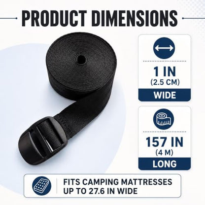 Universal Camping Mattress Connection Strap Kit - Style01 with Elastic Buckle