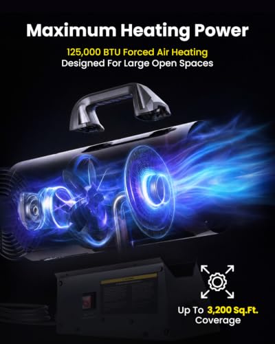 InoKraft MaxHeat MH125M 125,000 BTU Propane Forced Air Heater - Standard Version