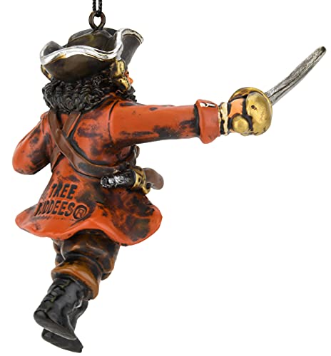 Pirate Halloween Christmas Ornament Blackbeard Pirate Decor Resin 3.5 Inch