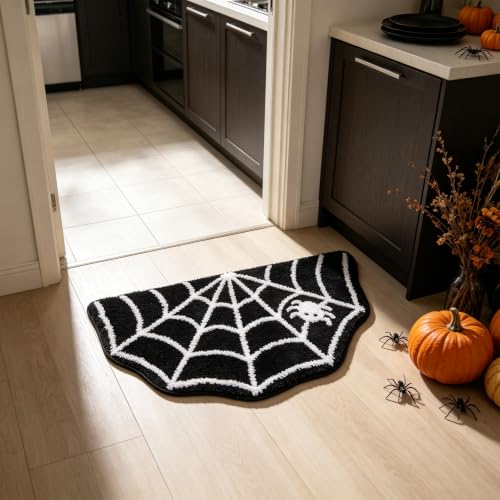 Halloween Ghost Bath Mat - Fun Fluffy Shower Rug with Non-Slip Backing - 19x31 Inch, Style 3