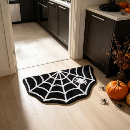 Halloween Ghost Bath Mat - Fun Fluffy Shower Rug with Non-Slip Backing - 19x31 Inch, Style 3