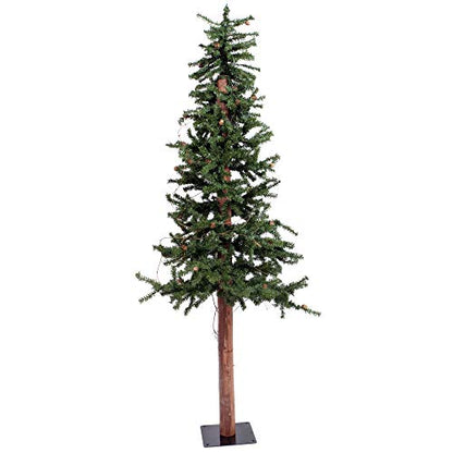 Vickerman 5ft Alpine Artificial Christmas Tree with Pine Cones - Rustic Faux Holiday Tree