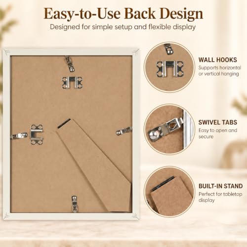 Gold Bamboo Style Picture Frame with 8x10 Inch Size and 5x7 Mat - 1 Pack - Variation of Gold / 8x10 Inch / 1 Pack