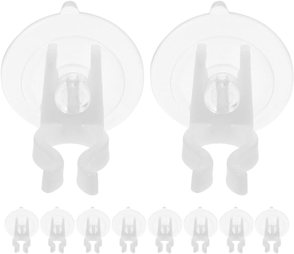 STOBAZA LED Candle Light Wall Hook - Secure Mounting with Transparent Suction Cups & Long Rod