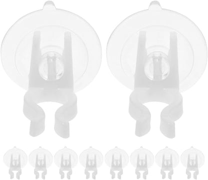 STOBAZA LED Candle Light Wall Hook - Secure Mounting with Transparent Suction Cups & Long Rod