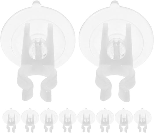 STOBAZA LED Candle Light Wall Hook - Secure Mounting with Transparent Suction Cups & Long Rod