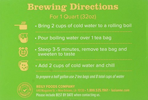 Luzianne Decaffeinated Iced Tea Bags, Specially Blended for Iced Tea, 48 Count