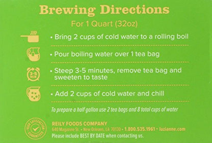 Luzianne Decaffeinated Iced Tea Bags, Specially Blended for Iced Tea, 48 Count