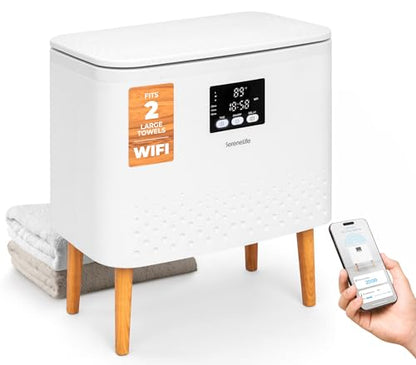 SereneLife WiFi Towel Warmer Bucket 20L Large Capacity - White