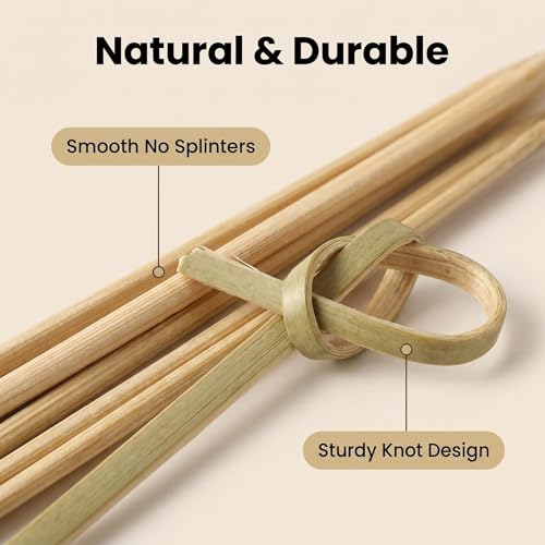 4.7 Inch Bamboo Cocktail Picks - 200 Pack for Appetizers & Drinks