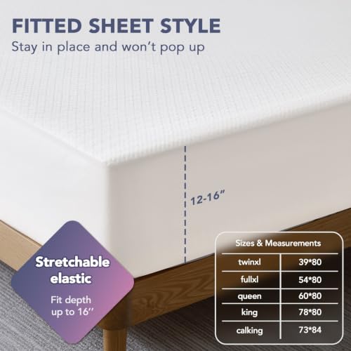 Grounding Fitted Sheet King Size Ivory White with Silver Fiber - Sleep & Wellness