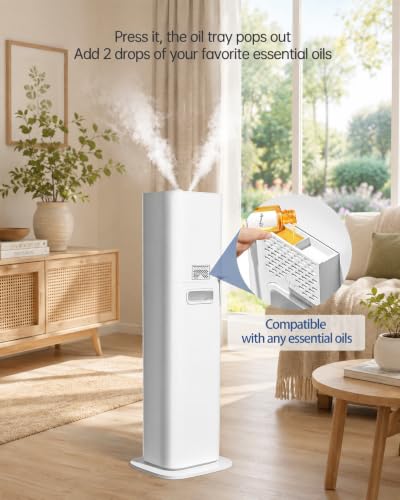 8L Smart Room Humidifier with App Control, Remote, Top Fill, Night Light