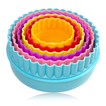 Round Cookie Cutter Set 6 Sizes Plastic Baking Cutters Kitchen Utensils Variation of THIS Listing