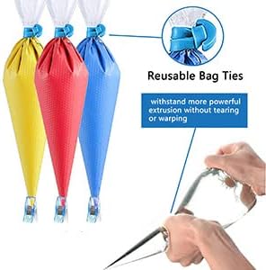 Tipless Piping Bags by 100 Pieces - Disposable Pastry & Icing Bags for Cake Decorating