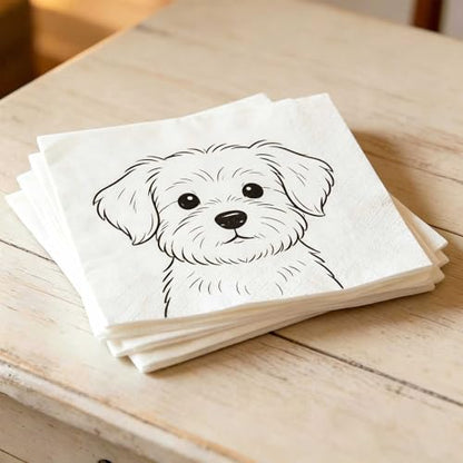 Personalized 3-Ply Custom Cocktail Napkins with Logo or Photo - 5x5 Inches, Bulk Options
