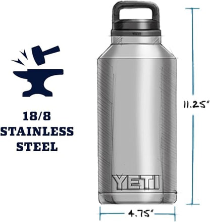 YETI 64 oz Water Bottle with Chug Cap - Olive & King Crab Orange