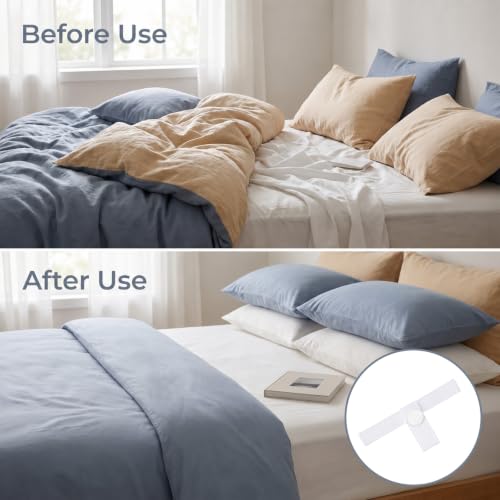 16 Pack Duvet Clips for Comforter Securement - Hidden Design & Easy Removal