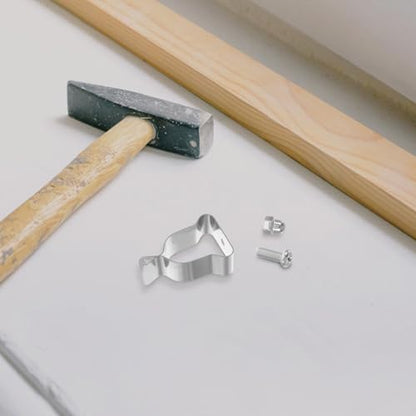 Stainless Steel Window Well Cover Clips - Heavy Duty Spring Clamp Set for Windows