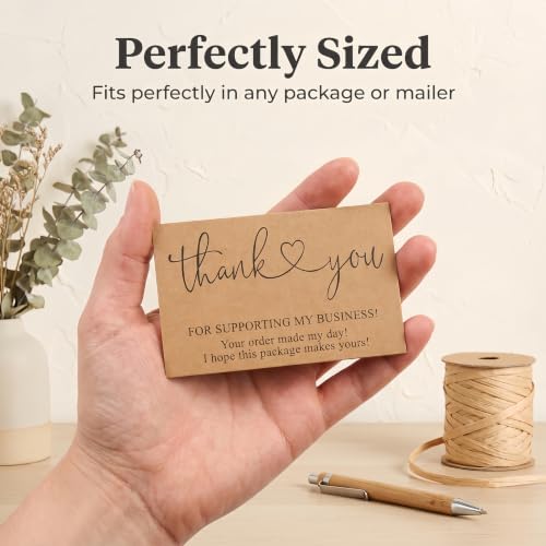 Thank You Cards for Small Business Bulk Set 300 Count 2 x 3.5 Inches