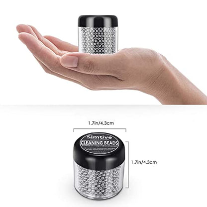 1500 PCS Stainless Steel Decanter Cleaning Beads for Wine Carafes Vase - Pack of 2