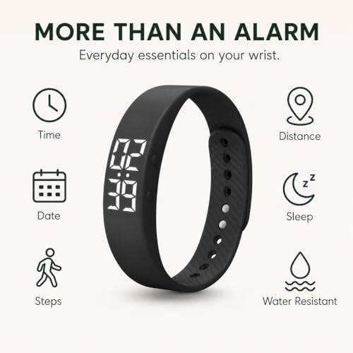 Vibrating Alarm Wristband Dual-Button Silent Reminder Watch