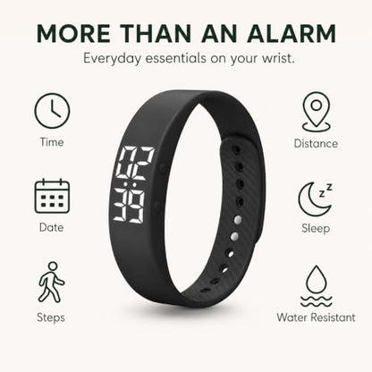 Vibrating Alarm Wristband Dual-Button Silent Reminder Watch