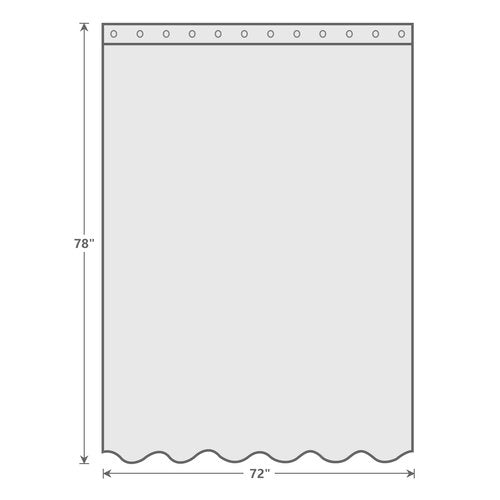 EurCross 9G Clear Shower Curtain Liner 72 x 78 inches Long with 5 Magnet Weights, Heavy Duty Weighted Premium PEVA Plastic Shower Curtain Liner with 12 Hooks for Bathroom