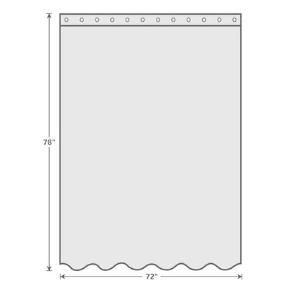 EurCross 9G Clear Shower Curtain Liner 72 x 78 inches Long with 5 Magnet Weights, Heavy Duty Weighted Premium PEVA Plastic Shower Curtain Liner with 12 Hooks for Bathroom